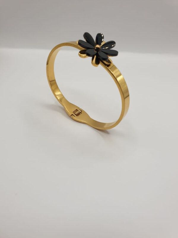 bracelet bague acier femme flora, sur moderne-bijoux.fr - Bijoux ethniques et Femmes du monde