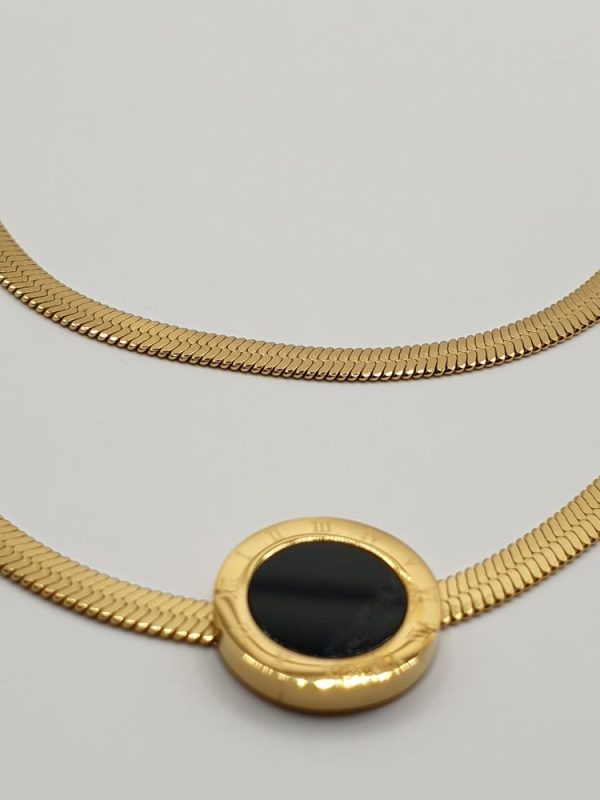 collier escalier acier inoxydable mata, sur moderne-bijoux.fr - Bijoux ethniques et Femmes du monde