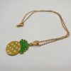 chaine boucles acier ananas , sur moderne-bijoux.fr - Bijoux ethniques & Femmes du monde