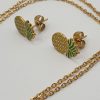 chaine boucles acier ananas , sur moderne-bijoux.fr - Bijoux ethniques & Femmes du monde