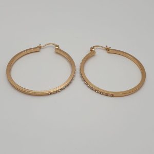 Boucles oreilles créole strass , sur moderne-bijoux.fr - Bijoux ethniques & Femmes du monde