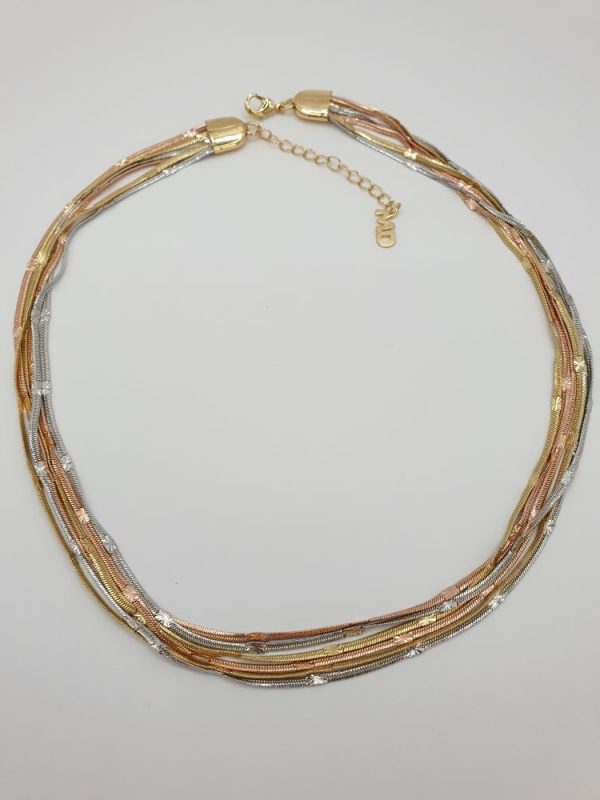 collier multi chaines carolina, sur moderne-bijoux.fr - Bijoux ethniques & Femmes du monde