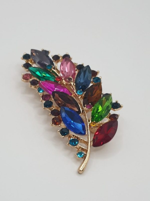 Broche multicolore , sur moderne-bijoux.fr Bijoux ethniques & Femmes du monde