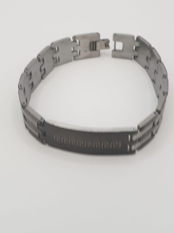 bracelet homme acier inoxydable ethan , sur moderne-bijoux.fr - Bijoux ethniques & Femmes du monde