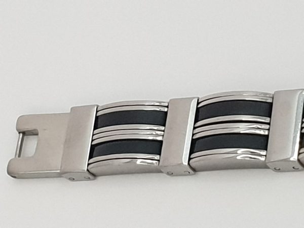 bracelet homme acier inoxydable hugo , sur moderne-bijoux.fr - Bijoux ethniques & Femmes du monde