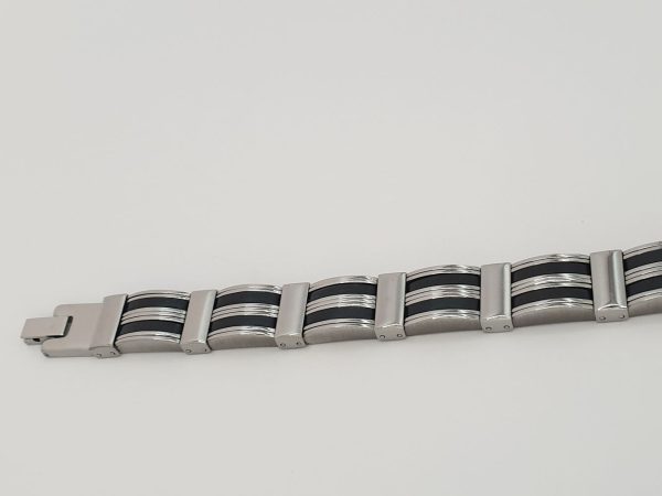 bracelet homme acier inoxydable hugo , sur moderne-bijoux.fr - Bijoux ethniques & Femmes du monde