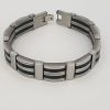 bracelet homme acier inoxydable hugo , sur moderne-bijoux.fr - Bijoux ethniques & Femmes du monde