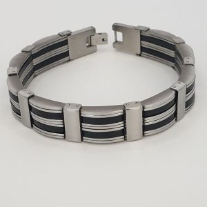 bracelet homme acier inoxydable hugo , sur moderne-bijoux.fr - Bijoux ethniques & Femmes du monde