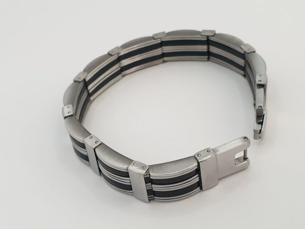 bracelet homme acier inoxydable hugo , sur moderne-bijoux.fr - Bijoux ethniques & Femmes du monde