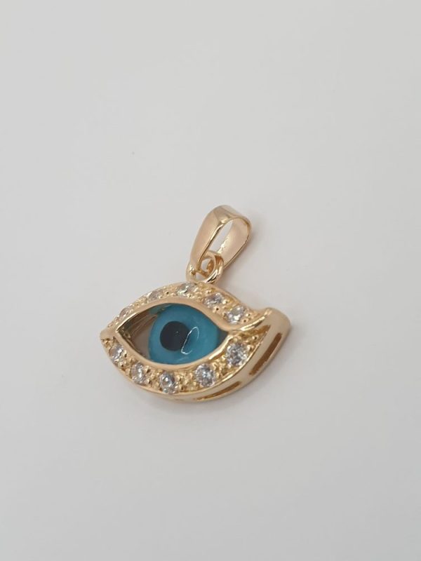 pendentif plaqué or oeil , sur moderne-bijoux.fr Bijoux ethniques & Femmes du monde