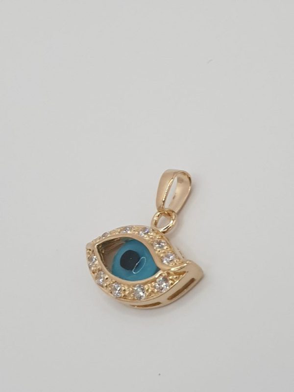 pendentif plaqué or oeil , sur moderne-bijoux.fr Bijoux ethniques & Femmes du monde