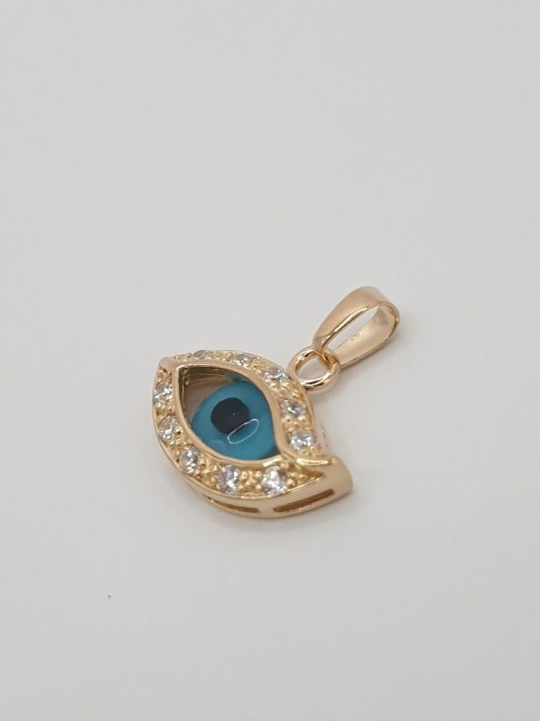 pendentif plaqué or oeil , sur moderne-bijoux.fr Bijoux ethniques & Femmes du monde