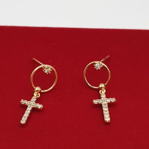 boucles oreilles croix , sur moderne-bijoux.fr - Bijoux ethniques & Femmes du monde