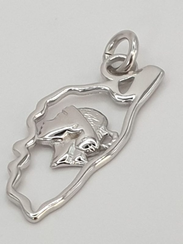 pendentif argent massif corse , sur moderne-bijoux.fr - Bijoux ethniques & Femmes du monde