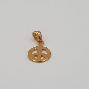 pendentif plaqué or peace , sur moderne-bijoux.fr - Bijoux ethniques & Femmes du monde