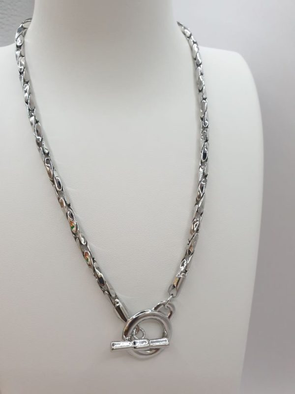 collier morgana plaqué blanc , sur moderne-bijoux.fr - Bijoux ethniques & Femmes du monde