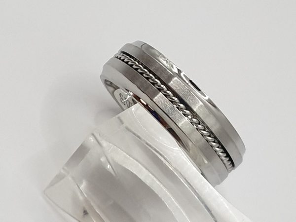 bague homme acier inoxydable , sur palmer moderne-bijoux - Bijoux ethniques & Femmes du monde