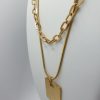 Collier en acier inoxydable sur Moderne-Bijoux - Bijoux Ethniques & Femmes du monde