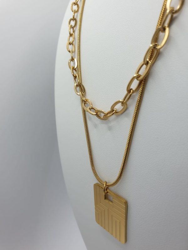 Collier en acier inoxydable sur Moderne-Bijoux - Bijoux Ethniques & Femmes du monde